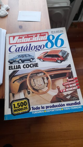 Revista Velocidad Catálogo 86