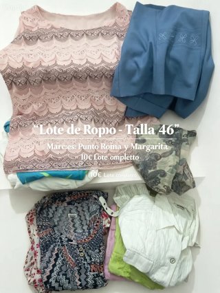 Lote Ropa Talla 46 Punto Roma Margarita