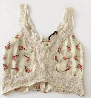 Top floral encaje mujer Talla S