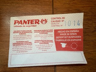 Zapatos de seguridad Panter negros