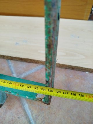 Reja de hierro verde