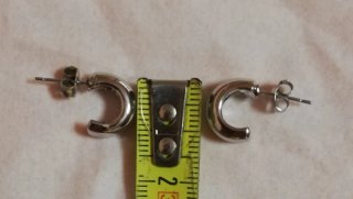 Orecchini unisex in argento