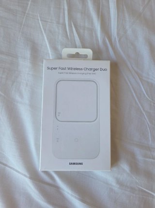 Cargador Inalámbrico Samsung Duo Blanco 15W