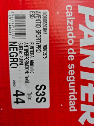 Zapatos de seguridad PANTER negros