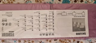Contenitore SKUBB IKEA rosa tessuto
