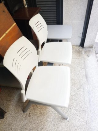 Bancada 3 sillas sala espera