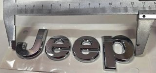 Emblema Jeep 129mm Capot Traseiro