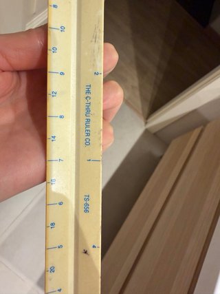 Regla de escala vintage The C-Thru Ruler TS-656