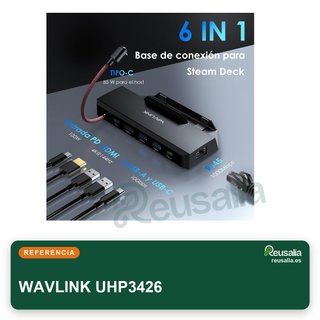 WAVLINK base 6 en 1 Steam Deck HDMI