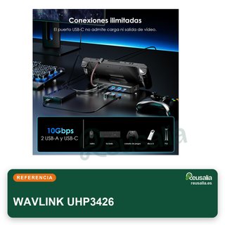 WAVLINK base 6 en 1 Steam Deck HDMI