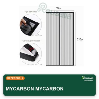 MYCARBON mosquitera puerta corredera 90x210 negra