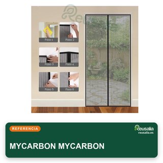 MYCARBON mosquitera puerta corredera 90x210 negra