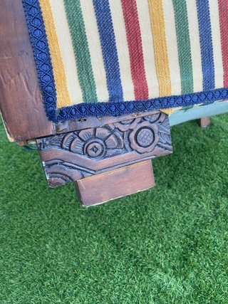 Sillón Descalzadora Vintage Rayas