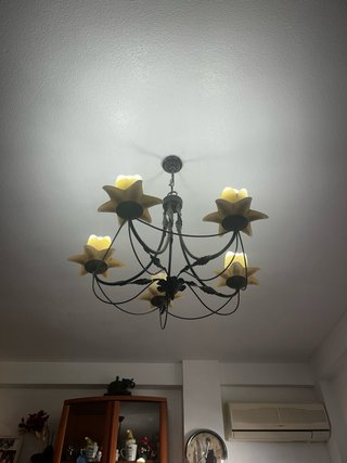 Lampade Vintage Beige e Nero (2 pz)