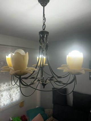 Lampade Vintage Beige e Nero (2 pz)