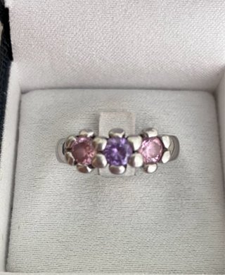 Anillo de Mujer Rosa y Violeta
