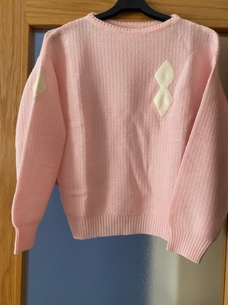Jersey rosa con rombos