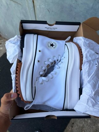 Converse Run Star Hike Hi Bianche