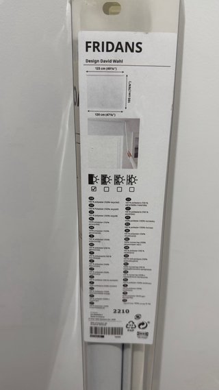 Estor opaco blanco IKEA FRIDANS 120x195