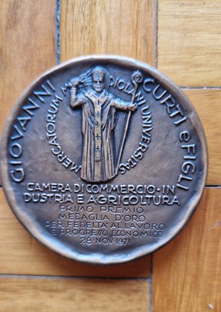 3 Medaglie Camera Commercio Milano 1971/ Affer