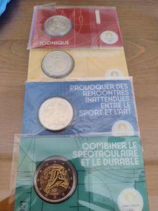 Monedas 2 euros Paris 2024 - Coin Card