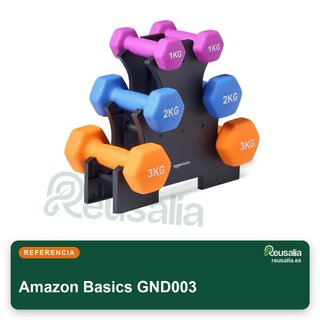 Amazon Basics par mancuernas neopreno 3 kg