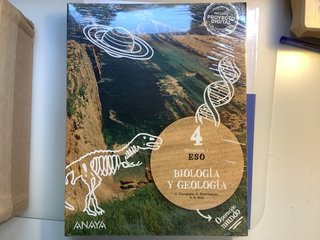 Libro Biología y Geología 4º ESO Anaya precintado