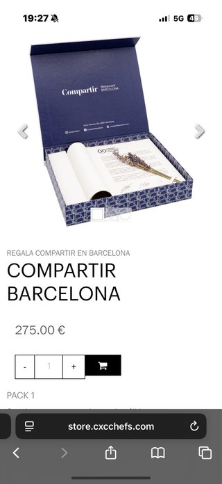 Pack Regalo Compartir Barcelona