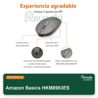 Amazon Basics teclado ultrafino inalámbrico