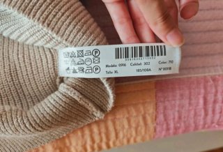 Jersey de punto beige Massimo Dutti