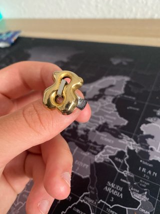 Anillo Tous Oso Dorado y Plateado