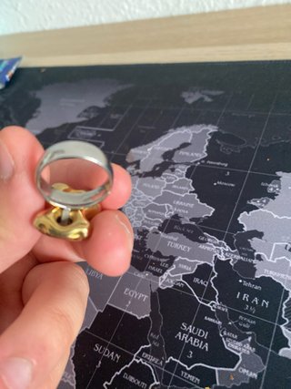 Anillo Tous Oso Dorado y Plateado