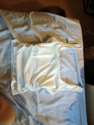 Top blanco fruncido
