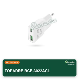TOPADRE cargador enchufe USB-C 30W móvil