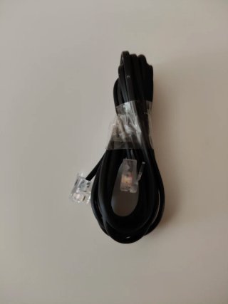 Cavo telefonico nero da 1,5 m