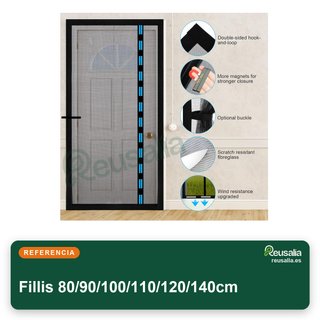Mosquitera magnetica per porta balcone