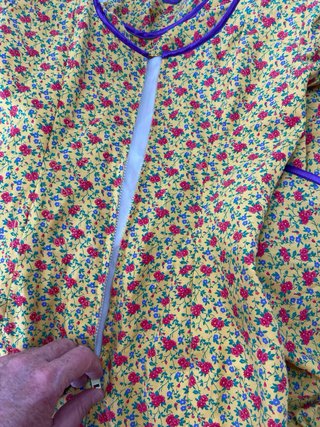 386 Traje Flamenca Talla 34/36 Amarillo Flores