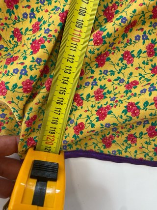 386 Traje Flamenca Talla 34/36 Amarillo Flores
