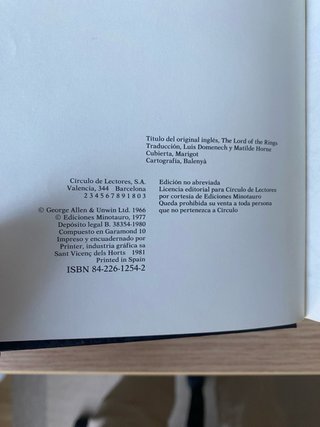 Libro del seńor de los anillos