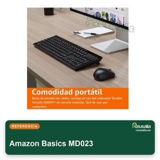 Amazon Basics combo teclado ratón inalámbricos
