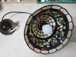 Lampada Tiffany in Cristallo Artigianale Multicolore