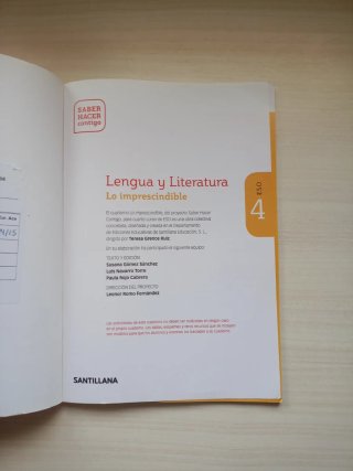 libro lengua y literatura 4⁰ESO pequeño