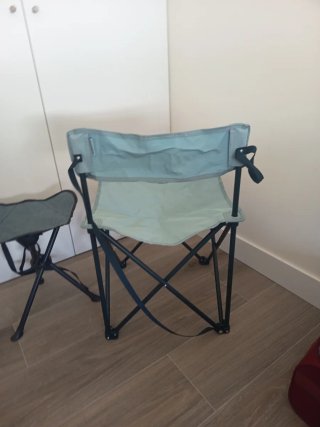 Silla y Taburete Plegables Camping Decathlon