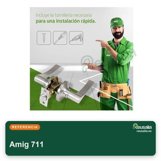 Amig 711 manillas paso picaporte puerta interior