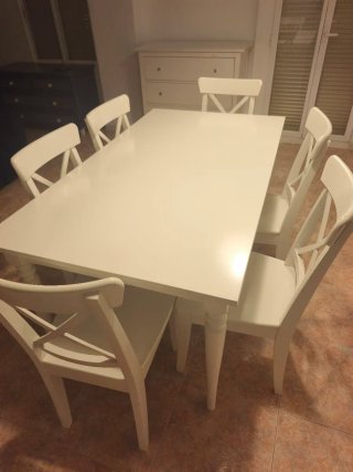 Tavolo da pranzo con 6 sedie