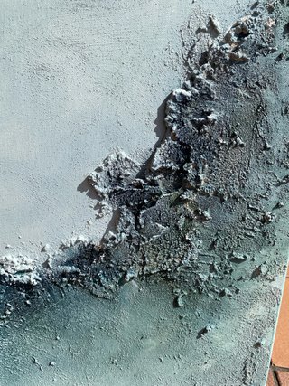 Cuadro abstracto relieve 55x75 cm hecho a mano