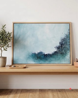Cuadro abstracto relieve 55x75 cm hecho a mano