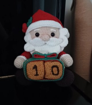 Adorno Navideño Papá Noel Calendario