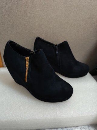 Botines Negros Talla 37+ Regalo Otros, Azul Marino