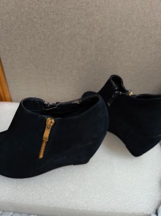 Botines Negros Talla 37+ Regalo Otros, Azul Marino